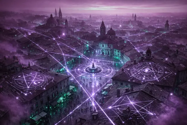 Everywhen key art — a lantern-lit path branching into the dark